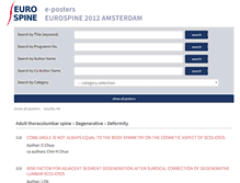 Tablet Screenshot of eposteramsterdam.eurospine.org
